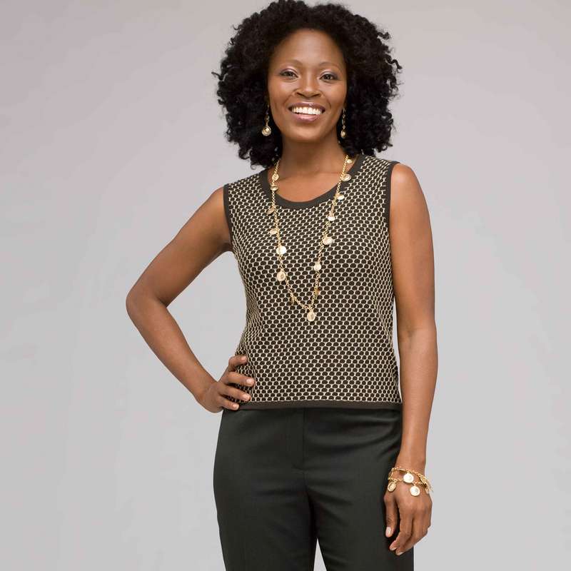 Dot Pattern Shell, Laurel/ Chino, large image number 0